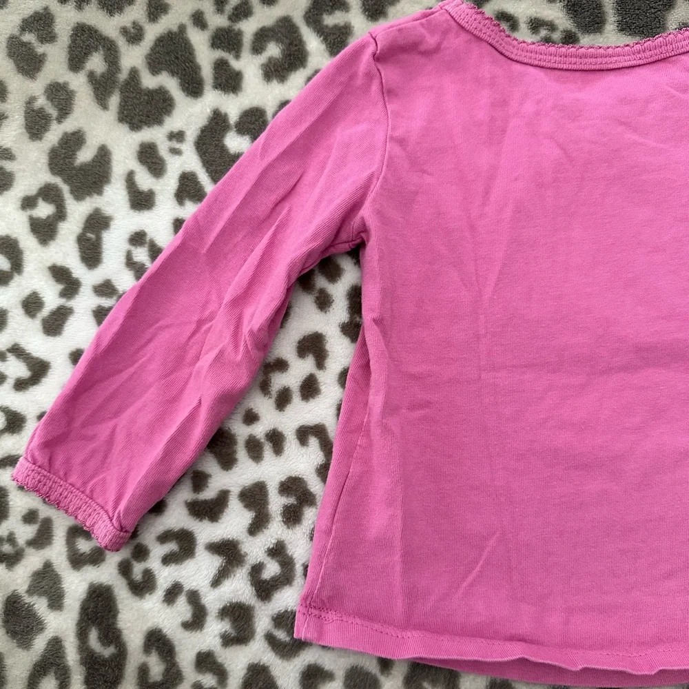The Children’s Place Embroidered Patch Long Sleeve T-shirt in Pink Size 18 Mos